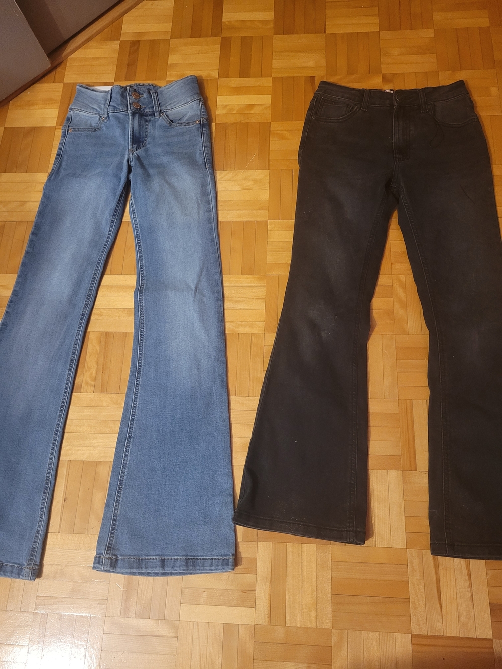 Garage Kids Flare Jeans - Light Blue and Black